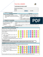 Sesion de Matemática Contamos de Diez en Diez