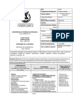 Teoría: 6 Taller o Práctica: Laboratorio: Prácticas Complementarias: 0 Trabajo Extra Clase: 4