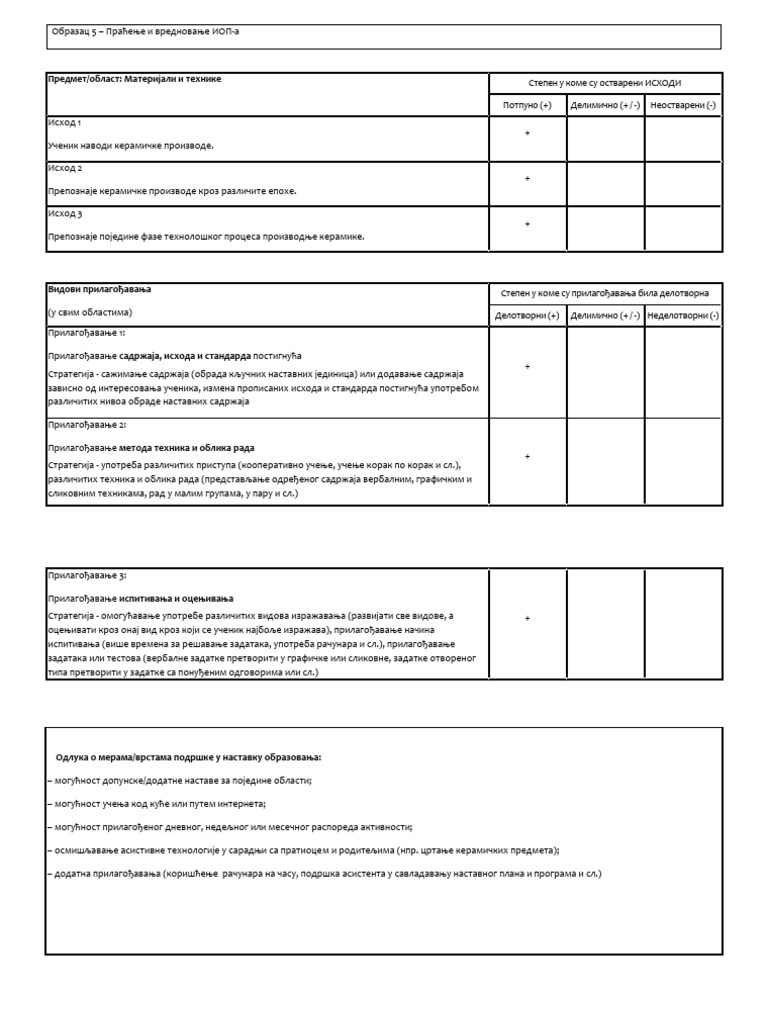 Evaluacija Iopa Prvo Tromesecje | PDF