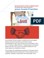 ECOM Express Courier Franchise Application Guide