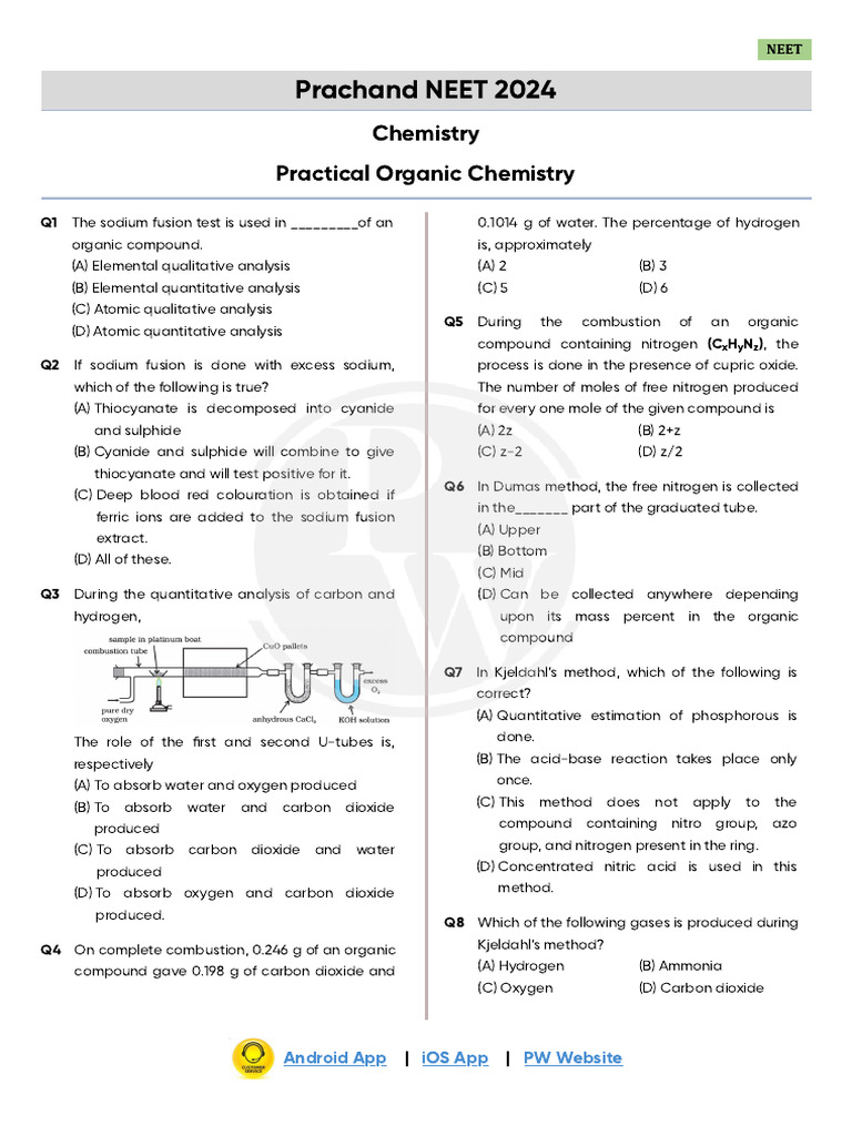 Comprehensive Practical Organic Chemistry Qualitative Analysis Pdf