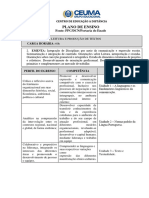 Plano de Ensino Leitura e Produção de Textos