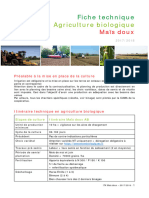 MaisdouxAB - 2018 Fiche Techique de Mais Doux en Agriculture Biologique