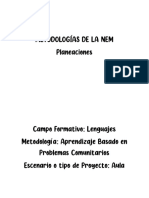 Metodologías de La Nem - Campo Formativo Lenguajes