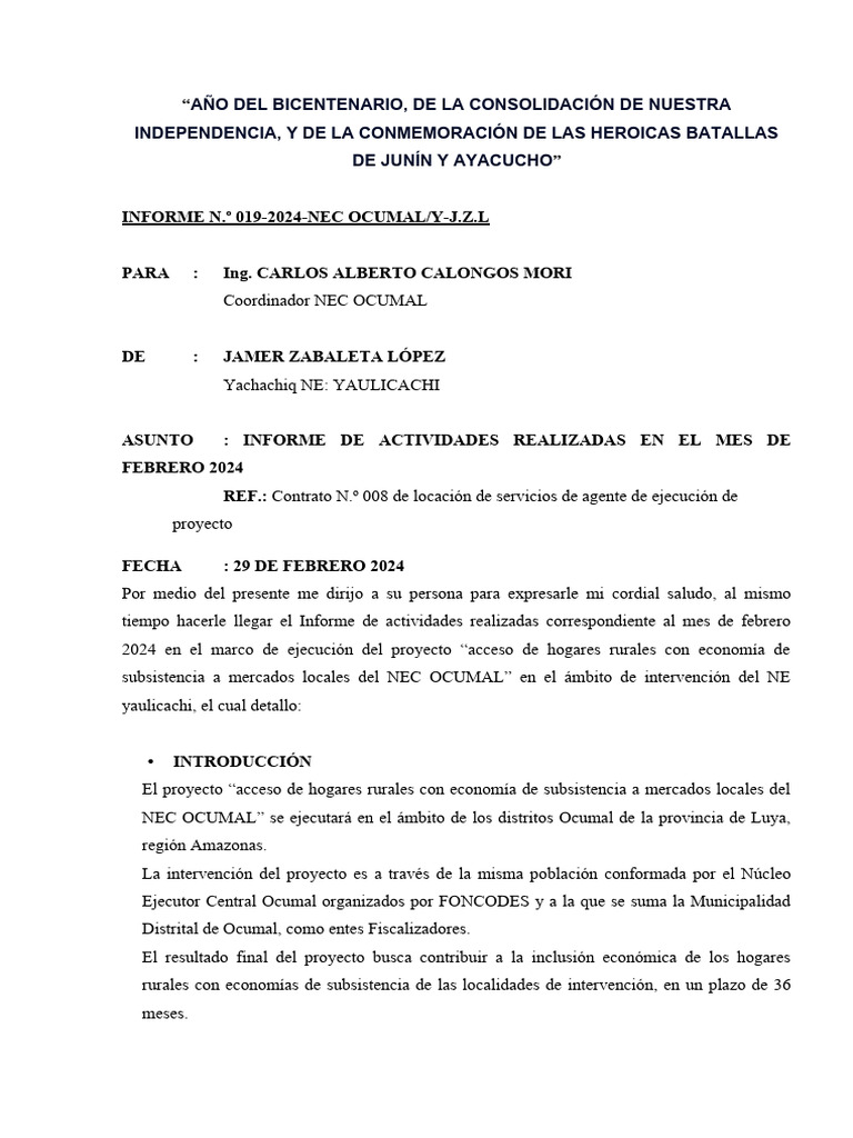 Informe Mes de Febrero 2024 Jamer Zabaleta Lòpez PDF