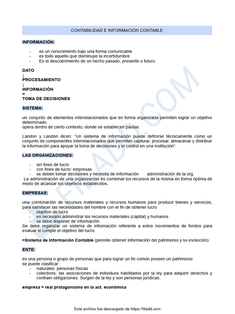 Sistema de Información Contable y Decisiones | PDF | Contabilidad ...