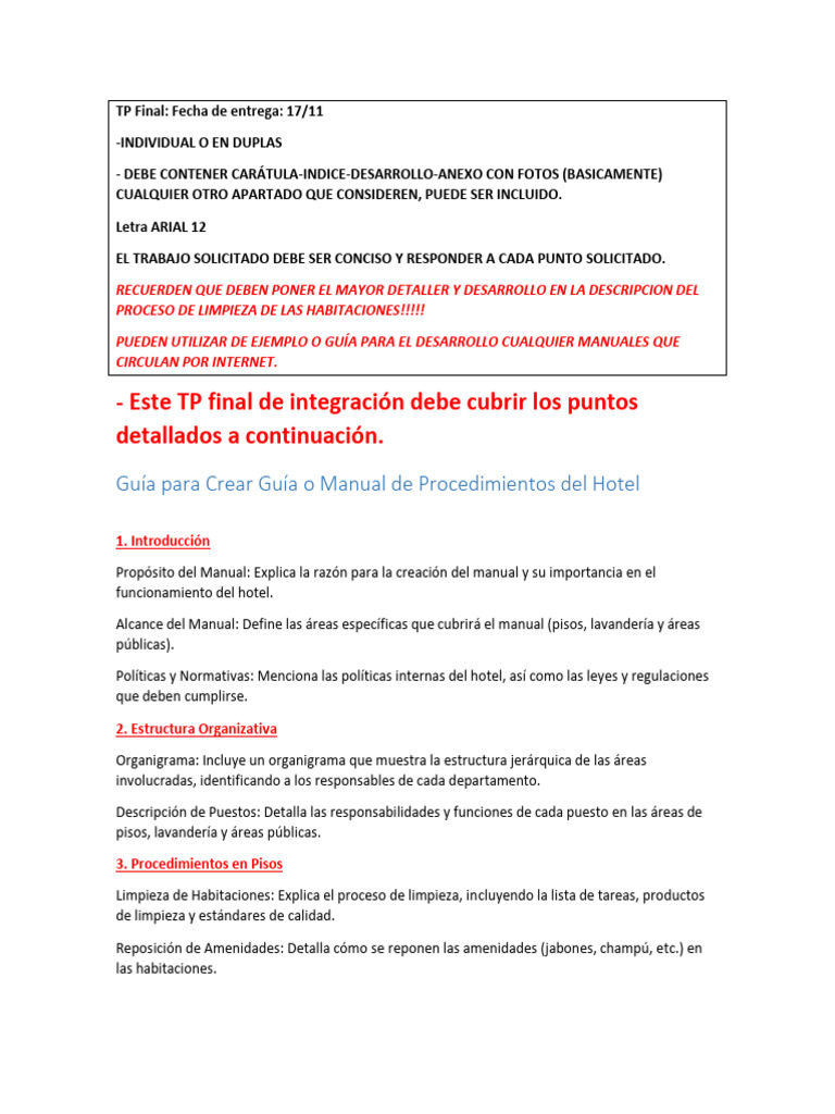 TP Final | PDF | Hotel