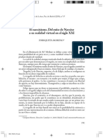 MORENO, E. El Narcisismo. Del Mito de Narciso A Su Realidad Virtual en El Siglo XXI