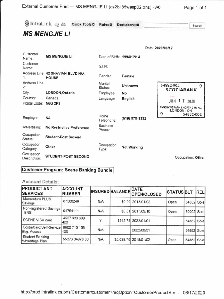 Bank Statement | PDF