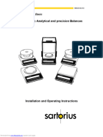 Sartorius Electronic Analytical and Precision Balances: Basic