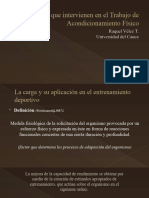 Factores que intervienen en el trabajo de acondicionamiento físico