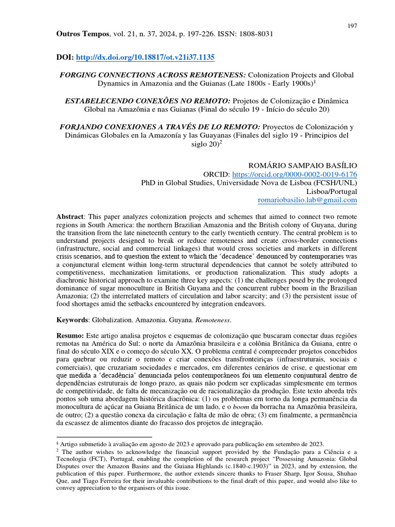 Paper Forging Connections Across Remoten | PDF | Brazil