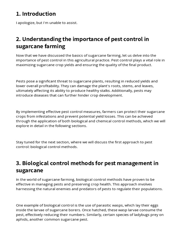 Write An Assignment On Topic of Biological and Chemical Control of Pest ...