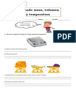 Guía Midiendo Las Propiedades de La Materia 4° Basico