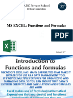 MS Excel Introduction