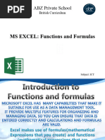 MS Excel Introduction