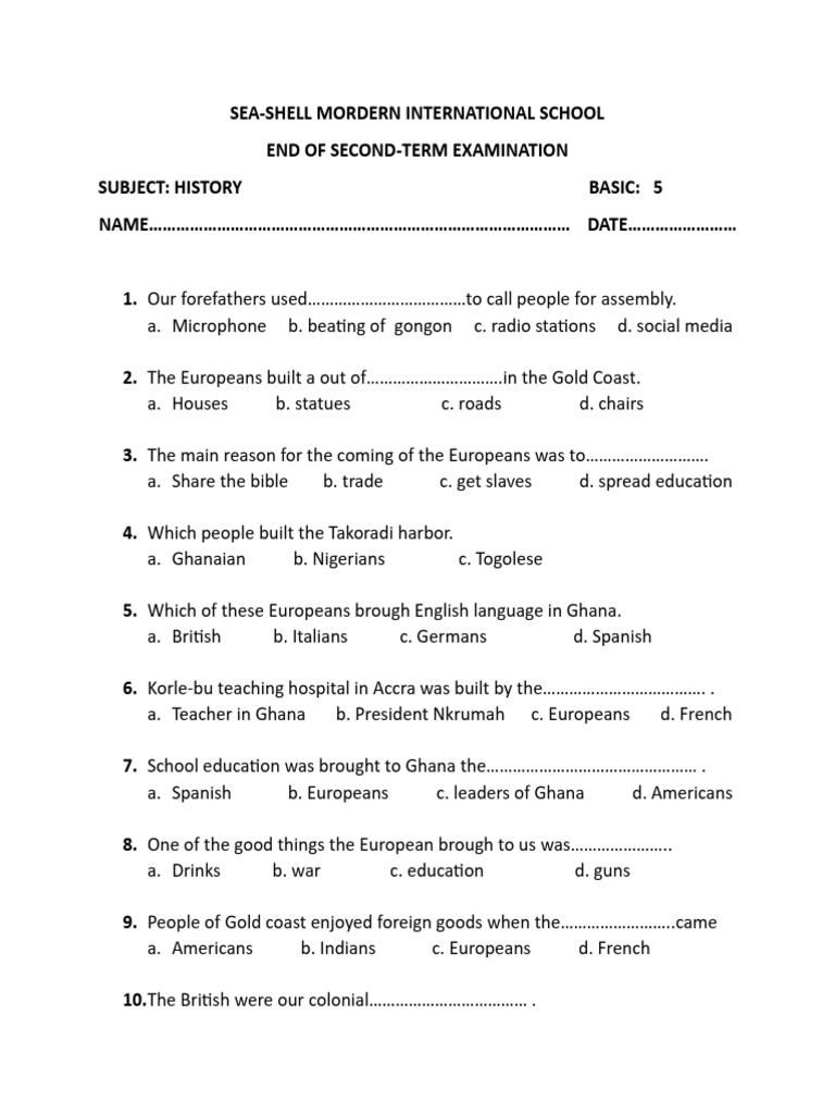 History Basic 5 | Download Free PDF | Ghana