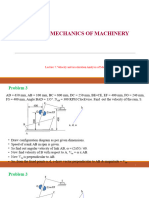 Lec 6 Velocity and Acceleration Analysis of Mechanisms