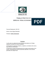 TRABAJO PRÁCTICO #3 Derecho Penal Economico