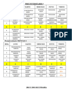 Horario 2023 Vacacional