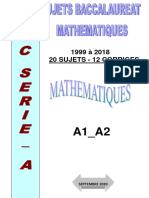 Sujets Maths Serie A Complet