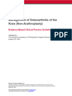 Management of Osteoarthritis of The Knee