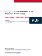 Management of Osteoarthritis of the Knee