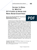 ZAKAT GIVING TO NON MUSLIMS MUFTIS’ ATTITUDES IN ARAB AND NON-ARAB COUNTRIES