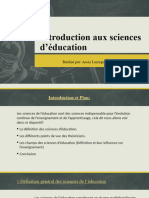 Introduction Aux Sciences D'éducation