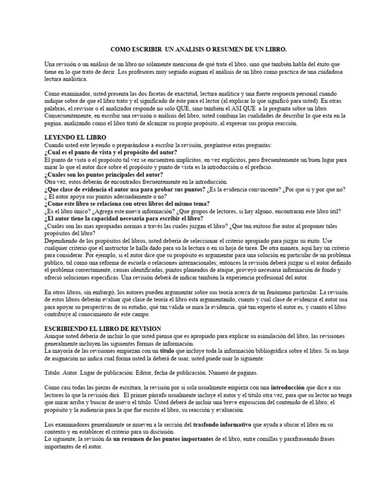 COMO HACER UN RESUMEN DE UN LIBRO visual data 2