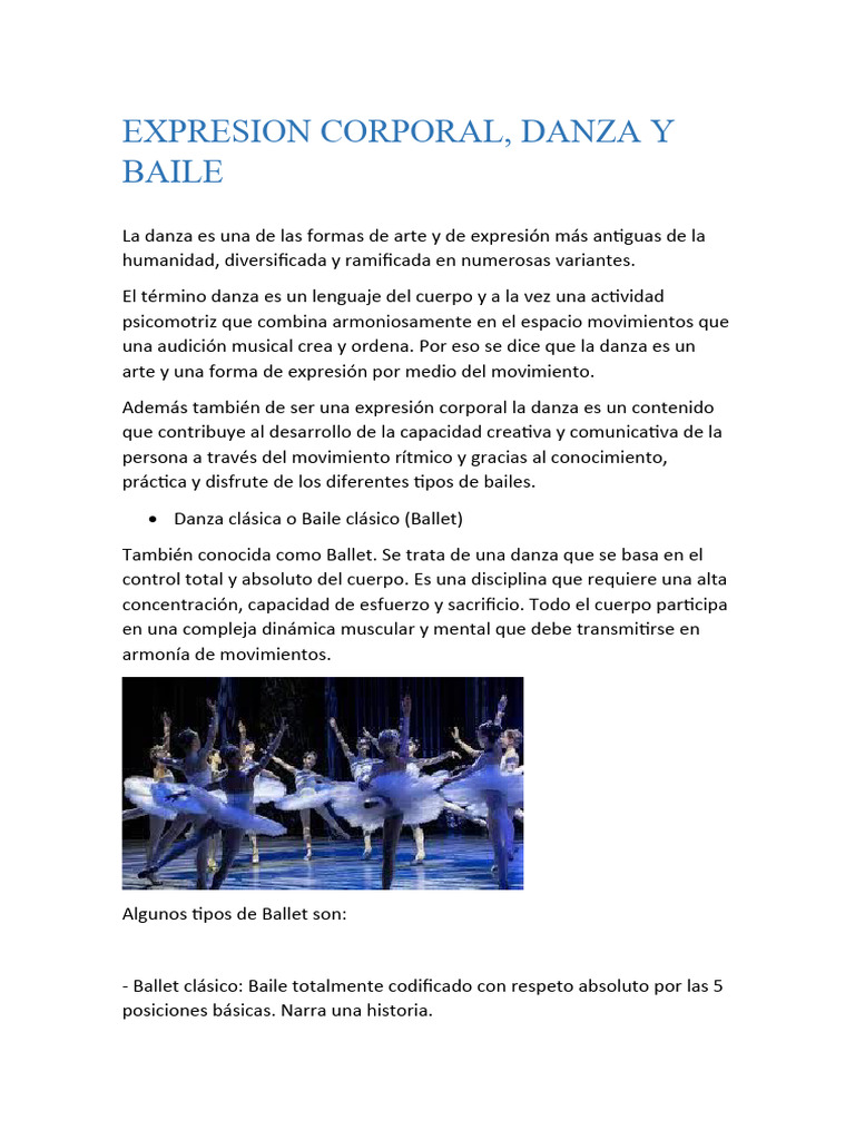 Estilos de Danza y Baile: Guía Completa | PDF | Bailes | Reggae
