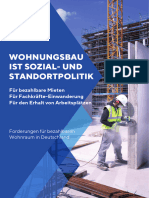 Positionspapier Wohnungsbau Ist Standortpolitik