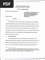Gadola Sentencing Memo