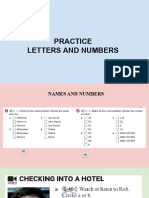 NUmbers and The Alphabet