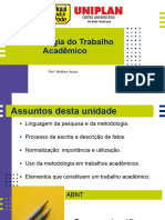 Aula 4 Metodologia Do Trabalho Acadêmico