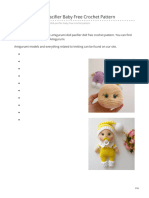 Crochet Msa Plus-Amigurumi Doll Pacifier Baby Free Crochet Pattern