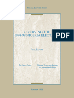Nigeria Election 1998 - 1999