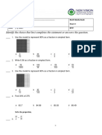 Work Sheet on Proportion- Percentage - Coordinate Plane