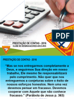 Clube PRESTAÇÃO DE CONTAS 2016