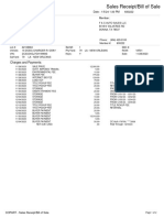 Sales Receipt/Bill of Sale: Charges and Payments