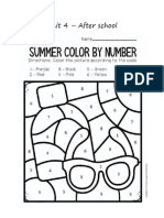 Summer Color by Number