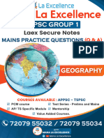 Laex G1 EM Indian and Telangana Geography Mains Q&A