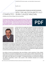 CLÍNICA DEL ESPECTRO AUTISTA (Artículo Completo) - Jean-Claude Maleval - InfanciayJuventud - Co