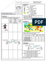 Les Actions Mecaniques Exercices Physique 3AC 1