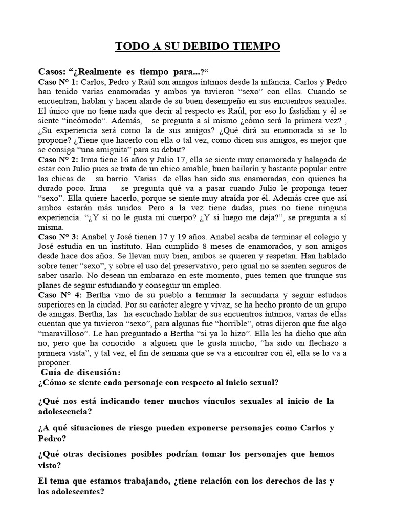 Todo A Su Debido Tiempo 7 Iii Mat Tutoría Pdf