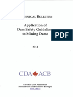 Mining Dams - Application of Dam Safety Guidelines To Mining Dams, 2014