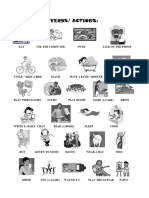 Vocabulary of Verbs Actions - Units 1 and 2