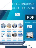Plan de Continuidad Del Negocio - Propuesta de Valor