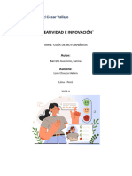 Guía de Autoanalisis 3 - Creatividad