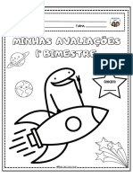 CAPAS DE PROVA 1° BIMESTRE E 1° TRIMESTRE fLORK ESPAÇO